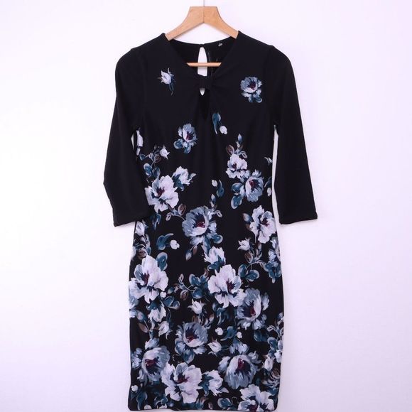 WHITE HOUSE BLACK MARKET Floral Dress - Picture 1 of 6